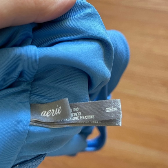 aerie Bright Blue Scoop One-Piece Swimsuit - Picture 3 of 3